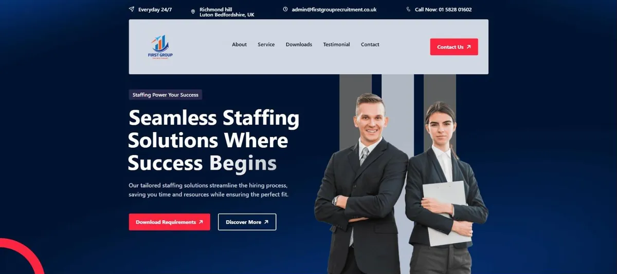 The First Group Recruitment homepage